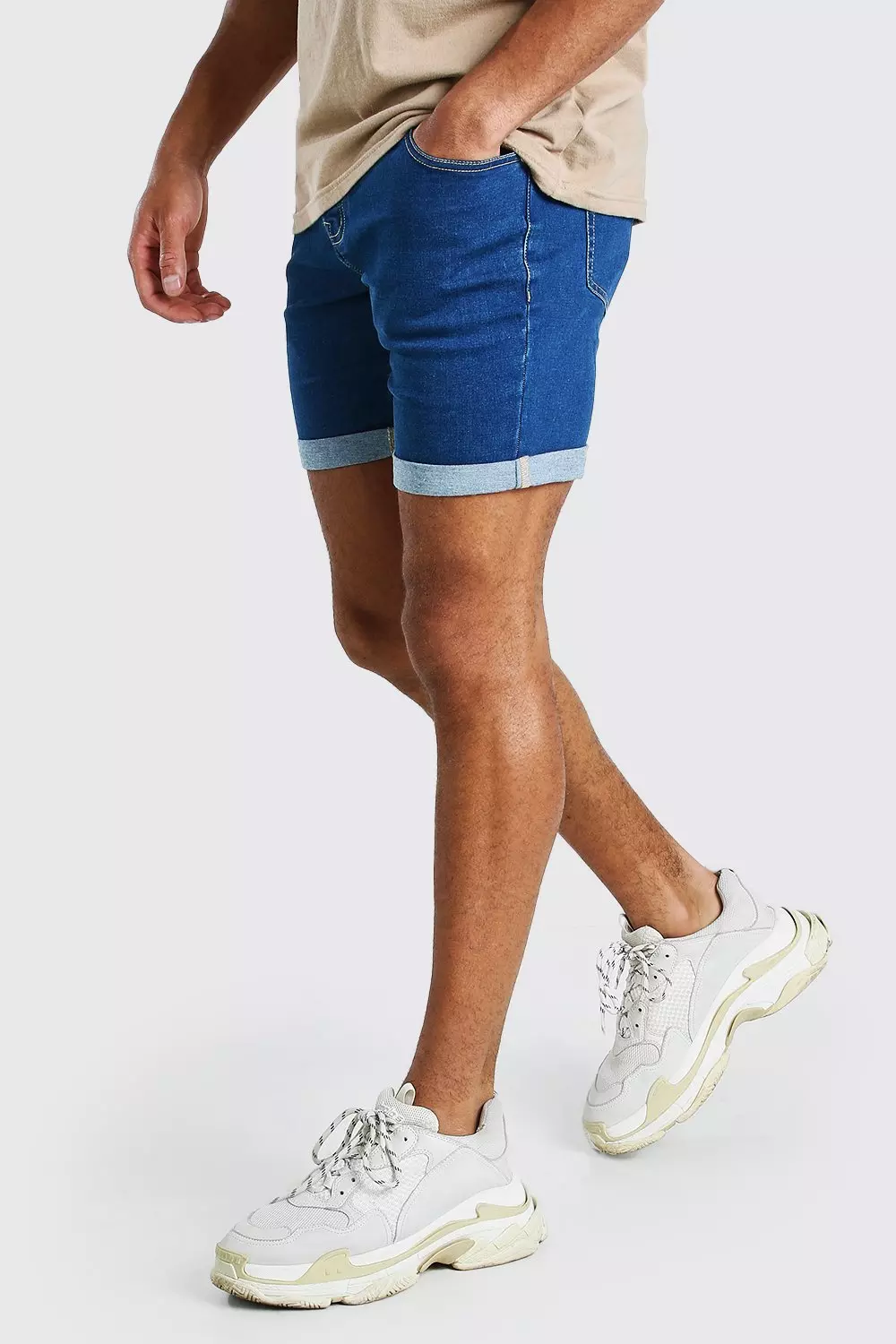 Skinny deals stretch shorts